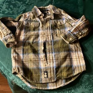 Button up long sleeve shirt.